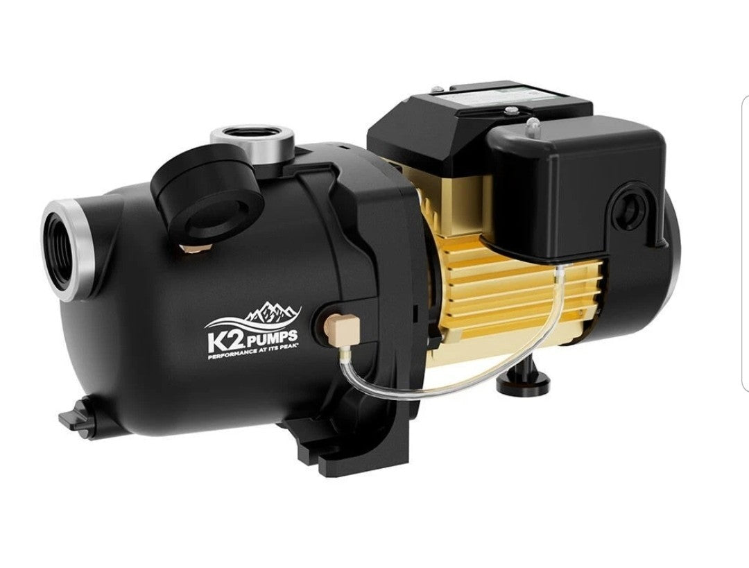 K2 Pumps Shallow Well Jet Pump 3/4 Hp Lead Free Thermoplastic 115/230V