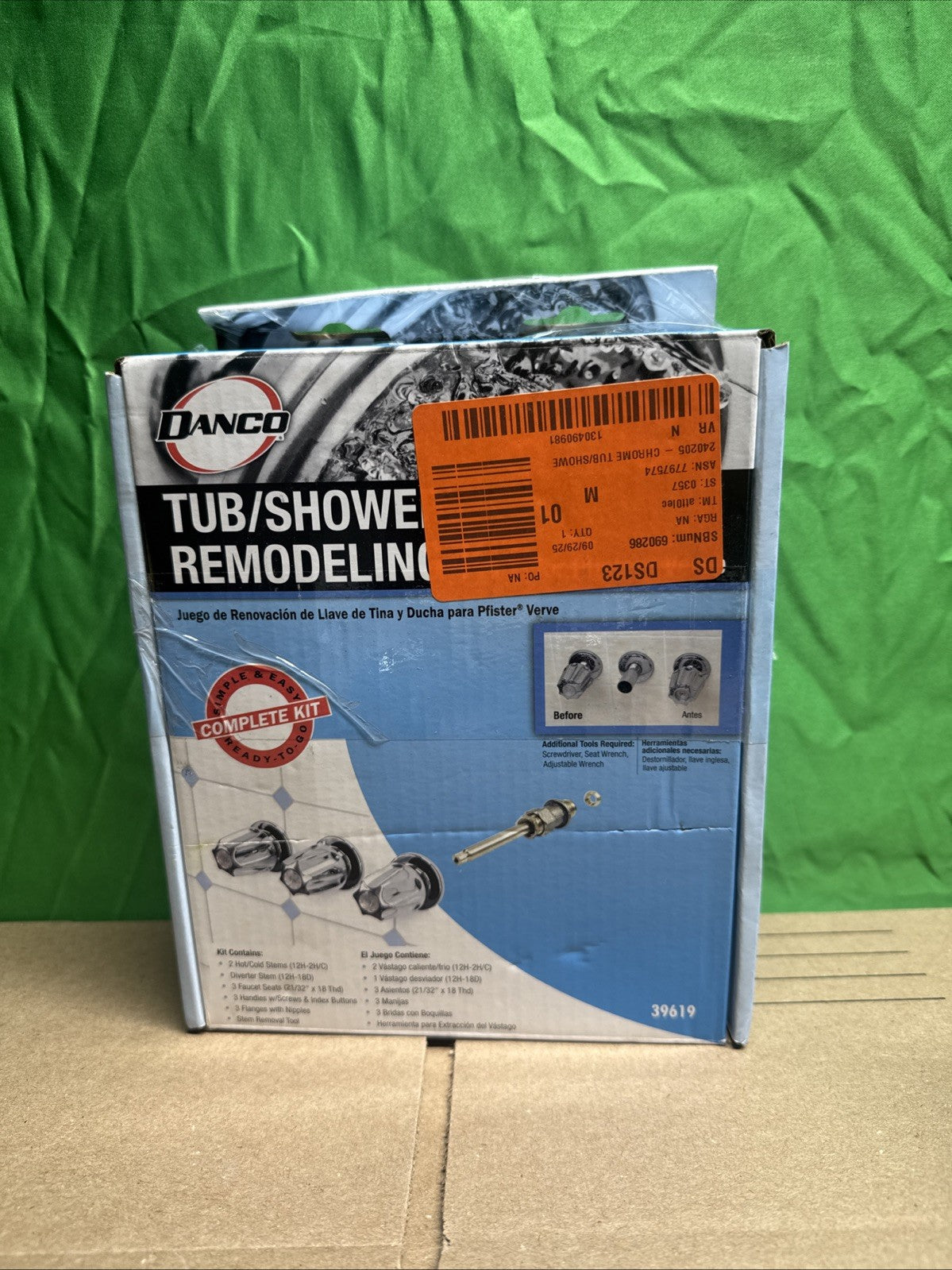 NEW OB Tub/Shower Remodeling Kit for Pfister Verve - CHROME - 39619 (ob)