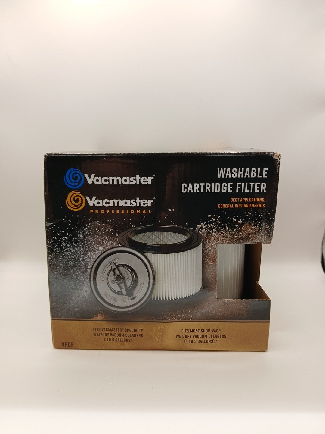 Vacmaster 4-5 Gallon Washable Cartridge Filter - Also fits SHOP-VAC