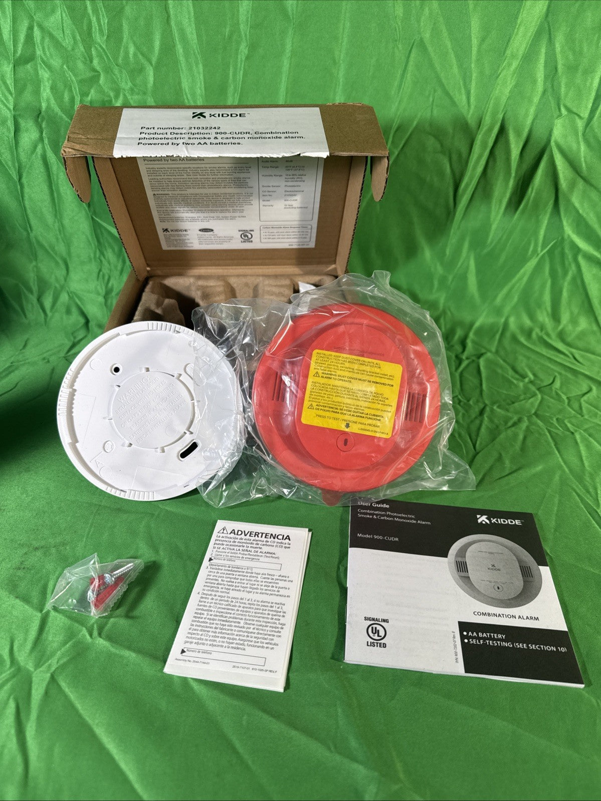 Kidde Smoke & Carbon Monoxide Detector, AA Battery Powered, LED Warning Light