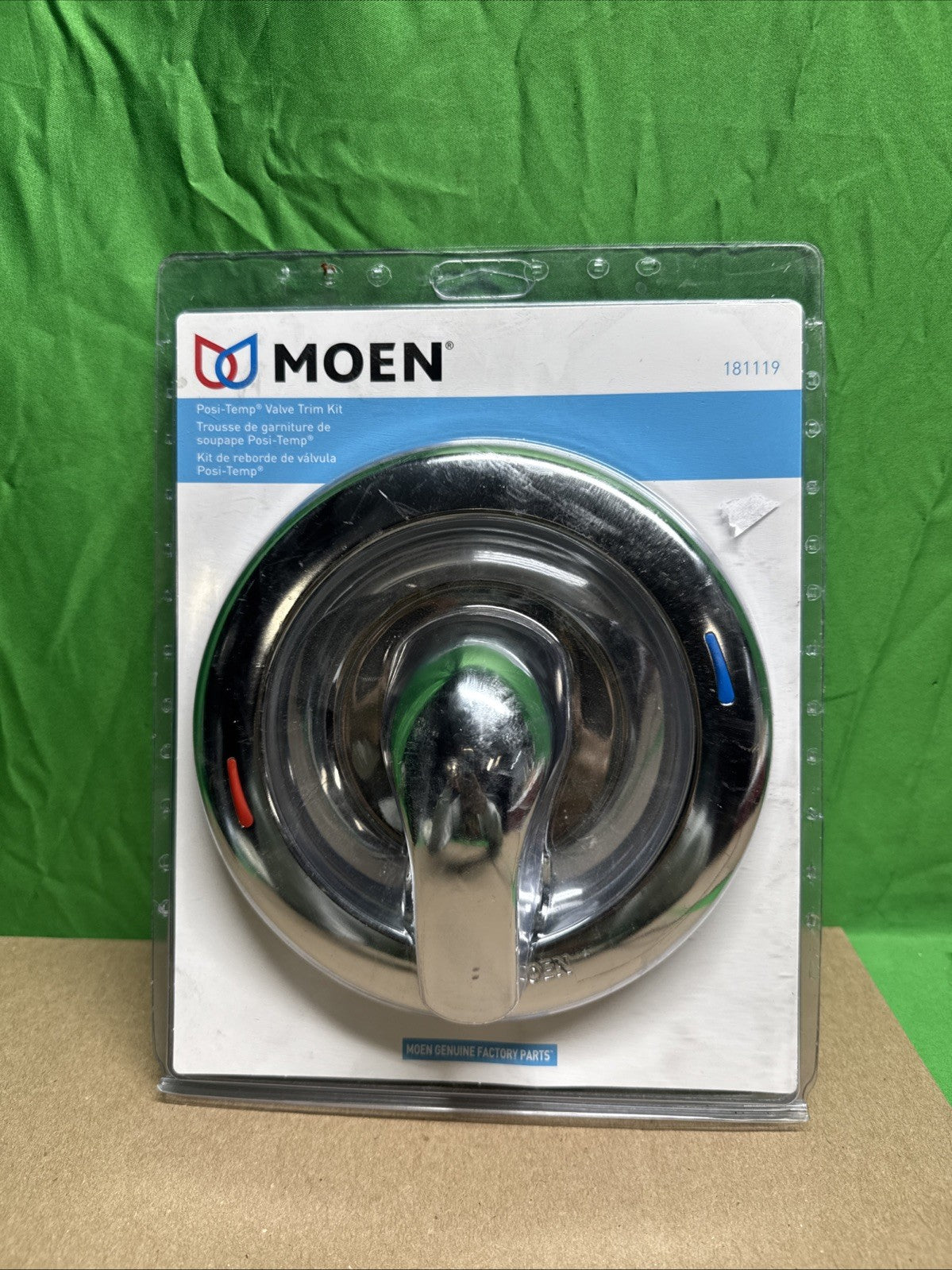 MOEN Chateau 181119 Chateau Lever Posi-Temp Shower Valve Trim Kit in Chrome