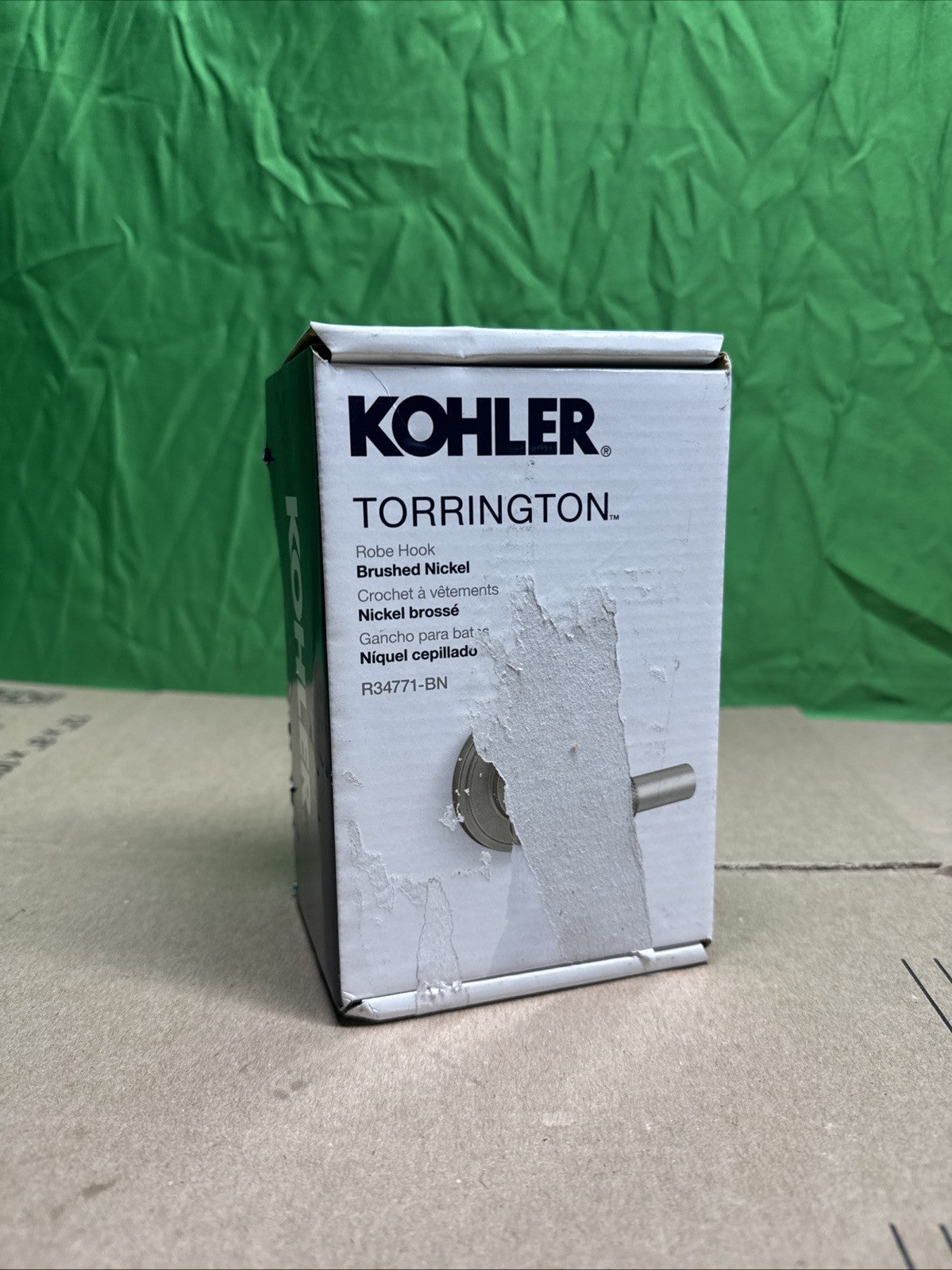 KOHLER Torrington Wall Mounted Knob Robe/Towel Hook in Vibrant Brushed Nickel