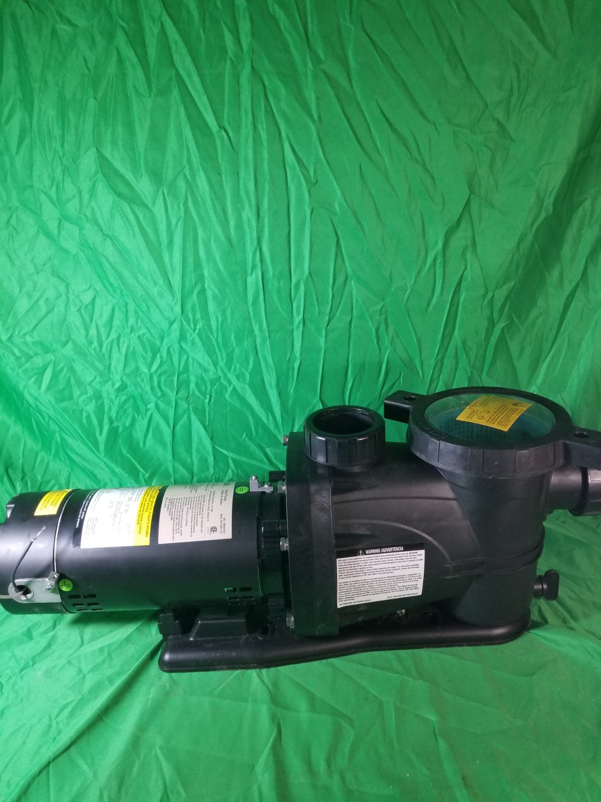 Everbilt Pool Pump Fan-Cooled Motor 1.5 HP 230V Does Not Have Unions