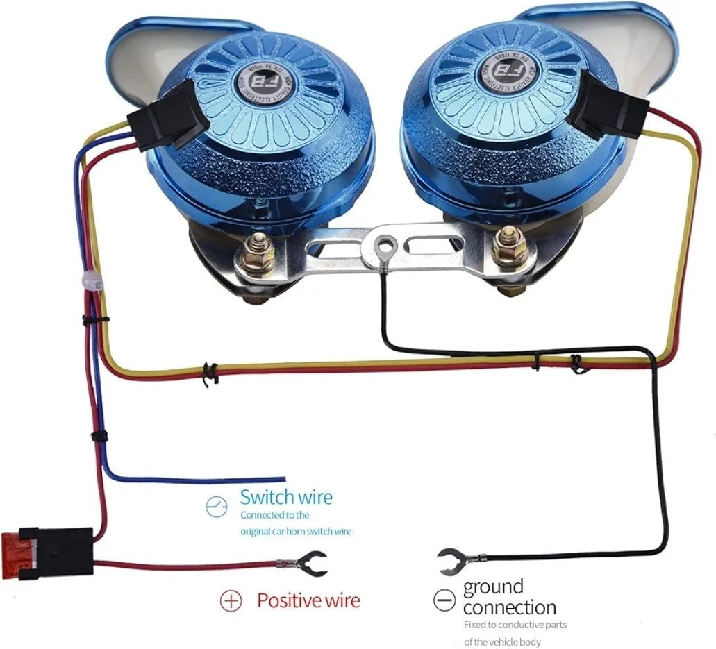 FARBIN Car Horns Super Loud Variable Sound Horn 3 Sound Train Horns 130db...