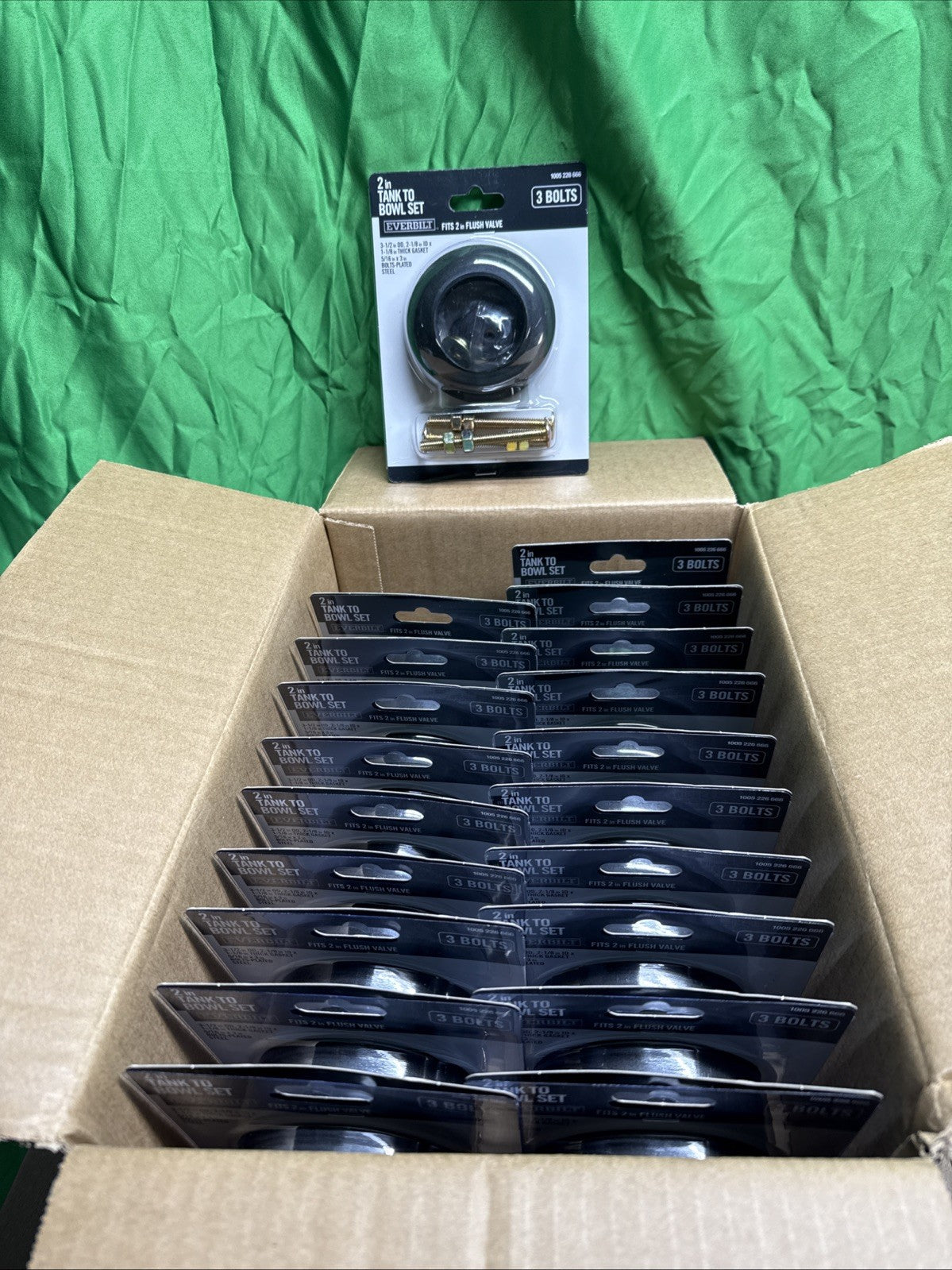 20-PACK Toilet 2 Inch Tank to Bowl Set Fits 2" Flush Valve 3 Bolts 1005 226 666