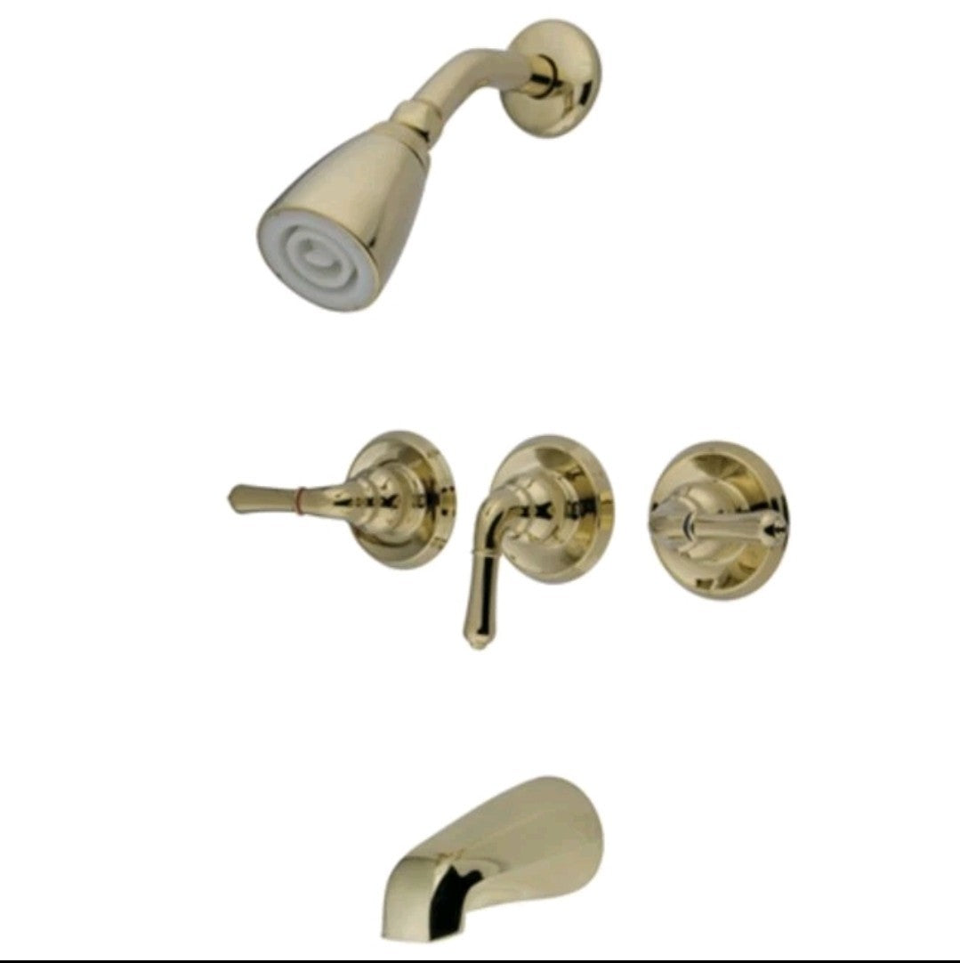 Kingston Brass KB23 Magellan Tub and Shower Trim Package - Brass