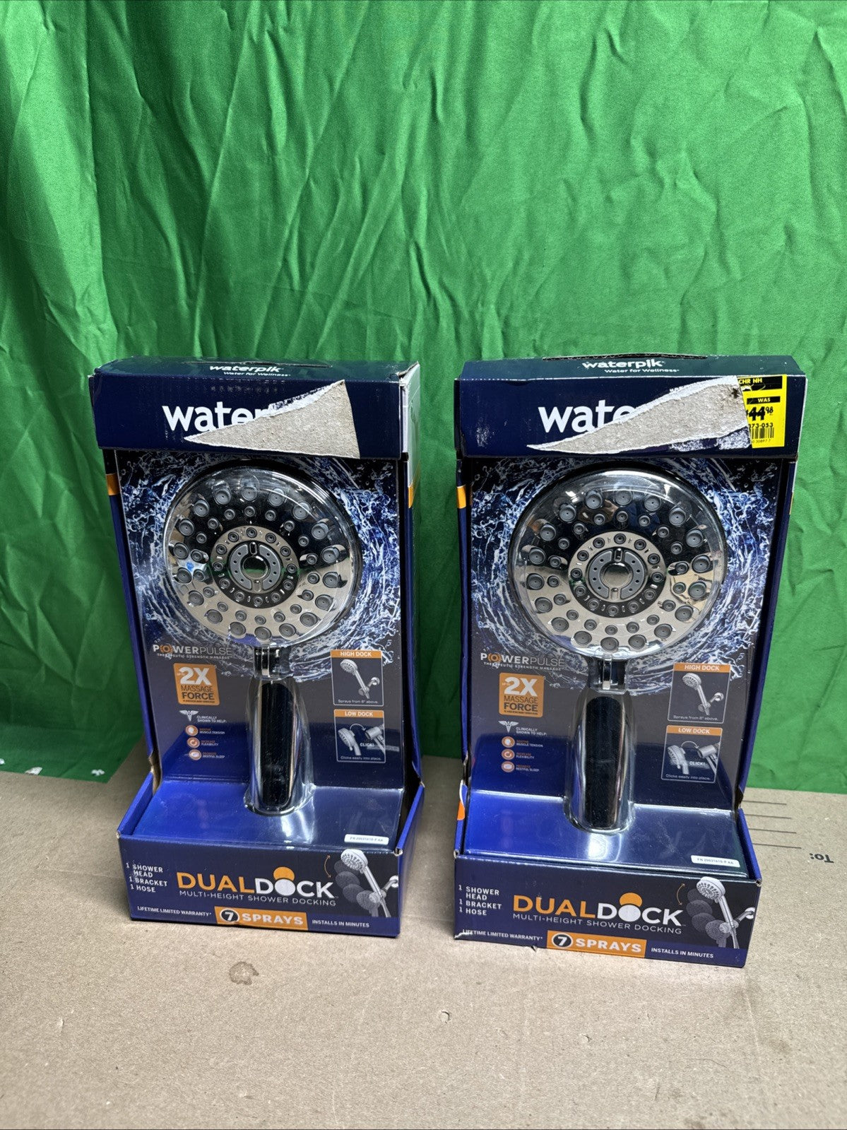 NOB Dualdock Multi-height 7spray wallmount handheld showerhead