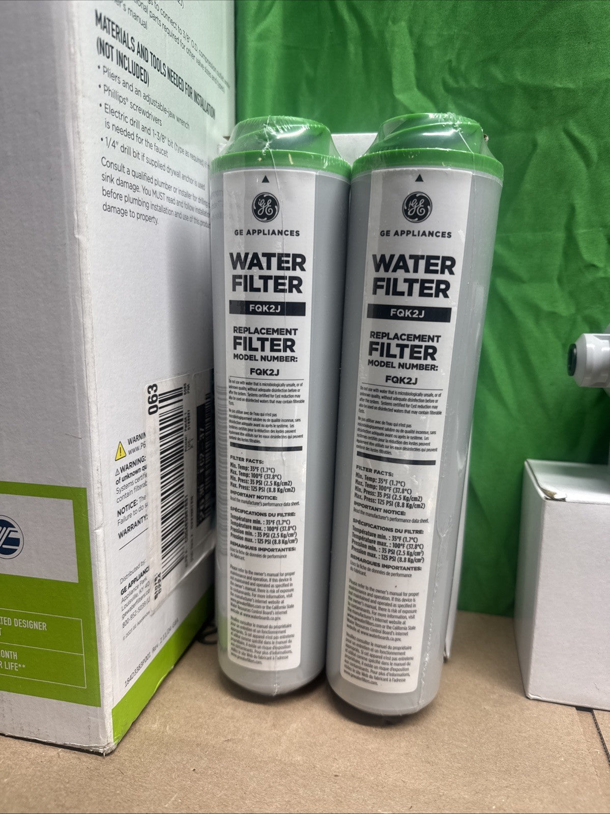 GE GXK255TBN Under Sink Dual Water Filtration System