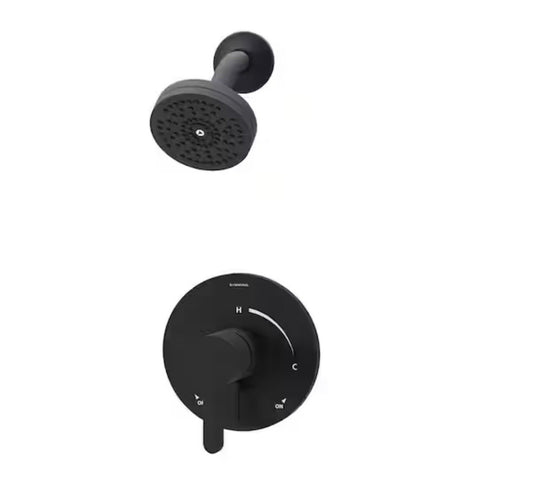 Symmons S339115TRM Solarity Shower Only Trim Package - Black