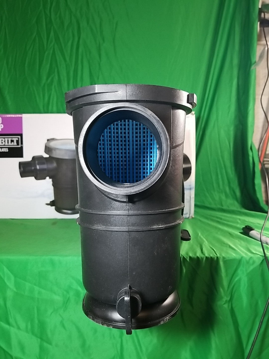 Everbilt Pool Pump Fan-Cooled Motor 1.5 HP 230V Has Unions.