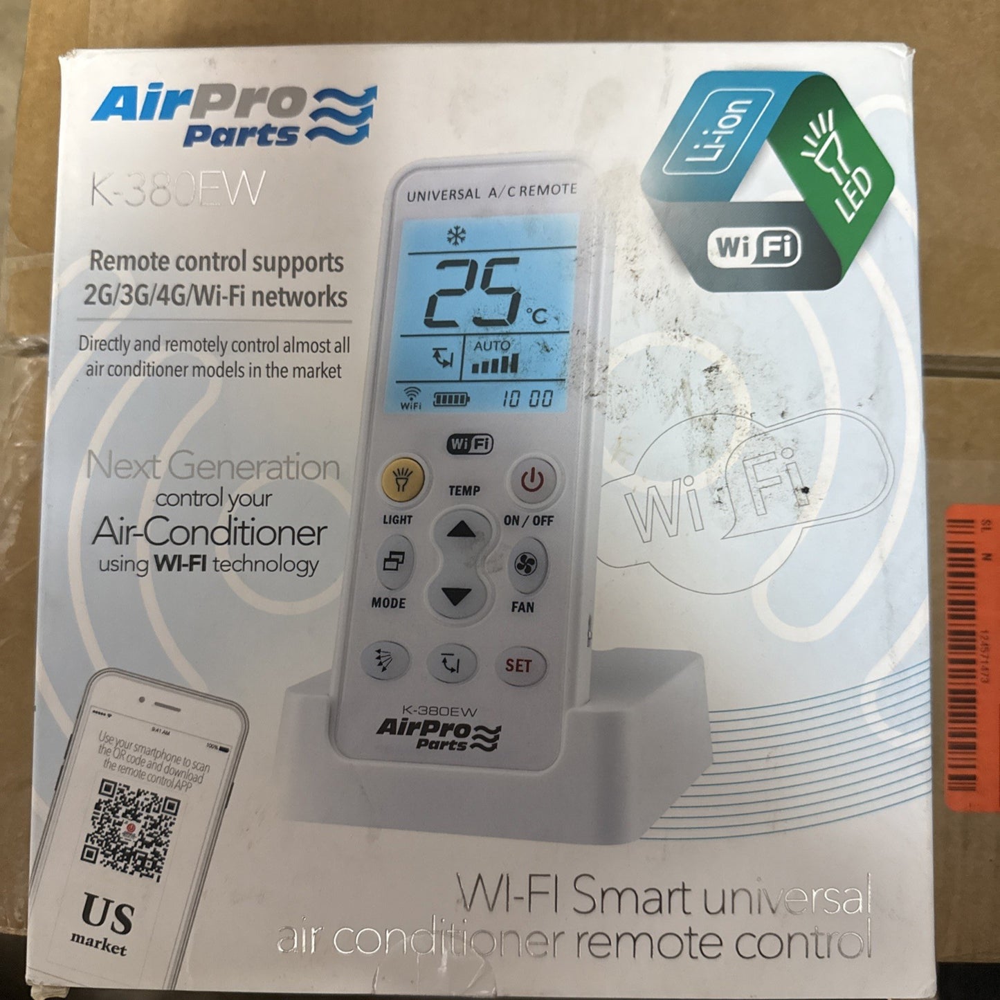 Air Pro Parts Universal Smart Mini Split WiFi Enabling Remote Control K-380EW
