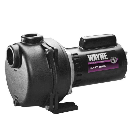 Wayne 2 HP Permanent Lawn Sprinkler Pump New Open Box Dent In Cover