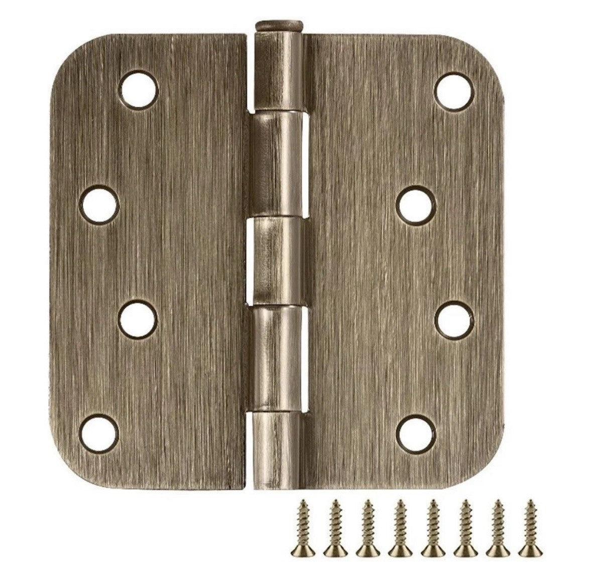 DesignHouse Stainless Steel Door Hinge in Antique Brass 9 Pack