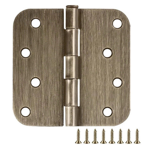 DesignHouse Stainless Steel Door Hinge in Antique Brass 9 Pack