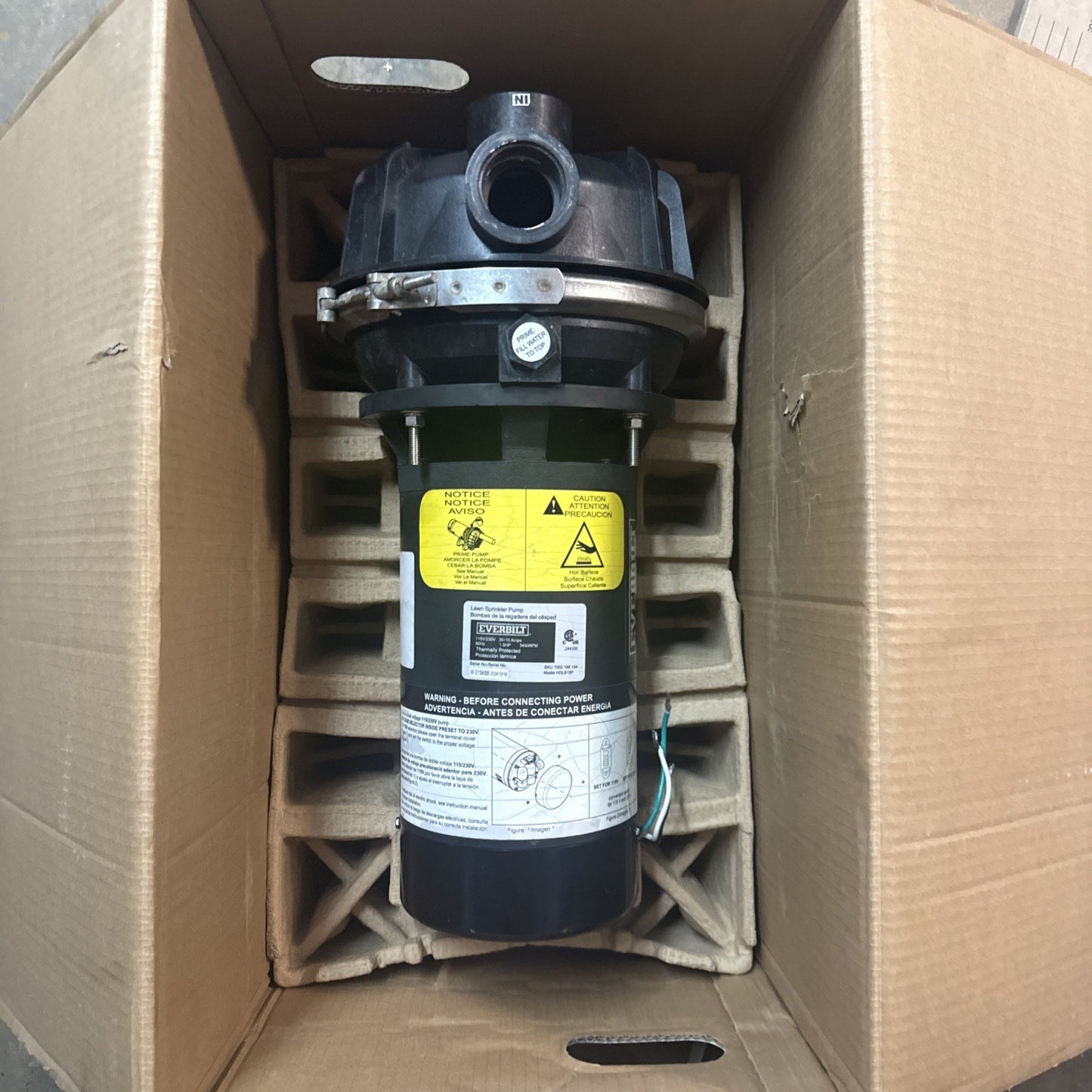 Everbilt Lawn Irrigation Pump Plastic 1.5HP HDLS15P PARTS ONLY