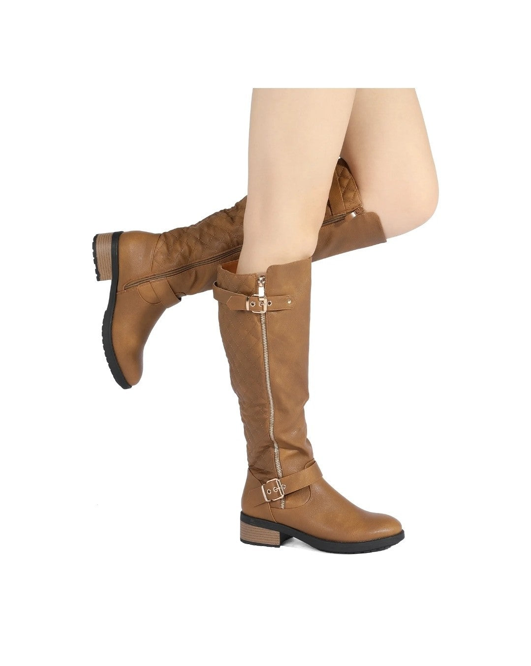 DREAM PAIRS Women's Wide Calf Comfortable Winter Knee High Riding Boots Sz 8.5