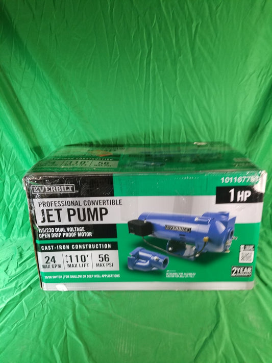 Everbilt 1 HP Professional Convertible Jet Pump NEW OPEN BOX***