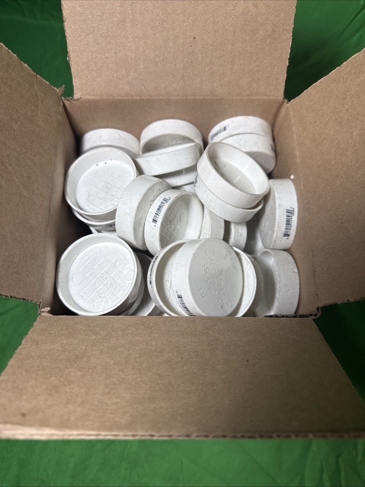 Charlotte Test Cap PVC White 1-1/2” Test Plug, Rough-In Plug * LOT OF 73 *