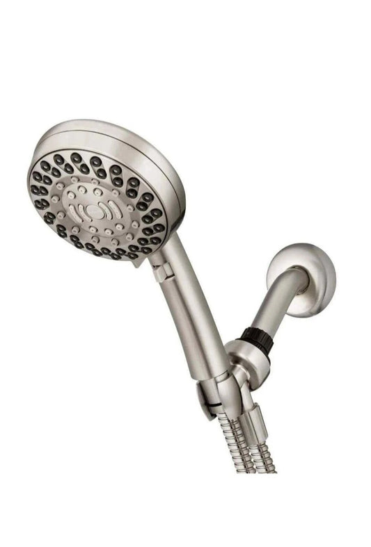 Waterpik 6-Spray Wall Mount Handheld Shower Head 1.8 GPM in Brushed Nickel NEW