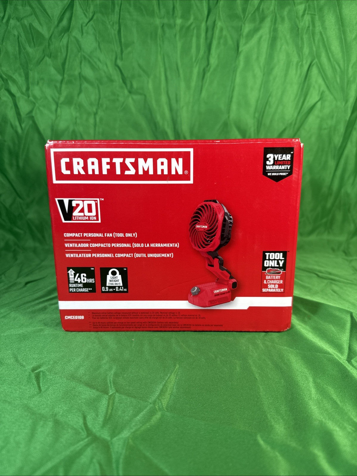 CRAFTSMAN V20 Cordless Personal Fan, Compact and Collapsible, Tool Only