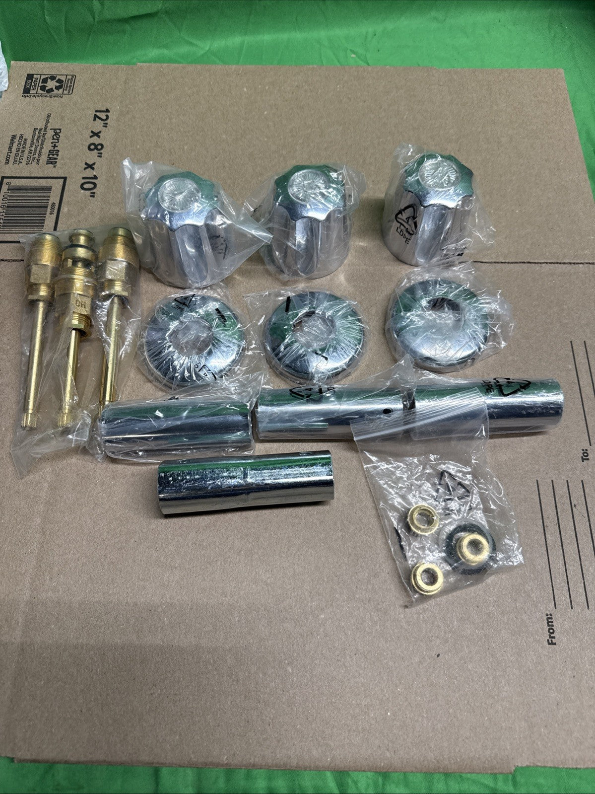 Gerber Tub/Shower 3-Handle Remodeling Kit in Chrome NEW OPEN BOX