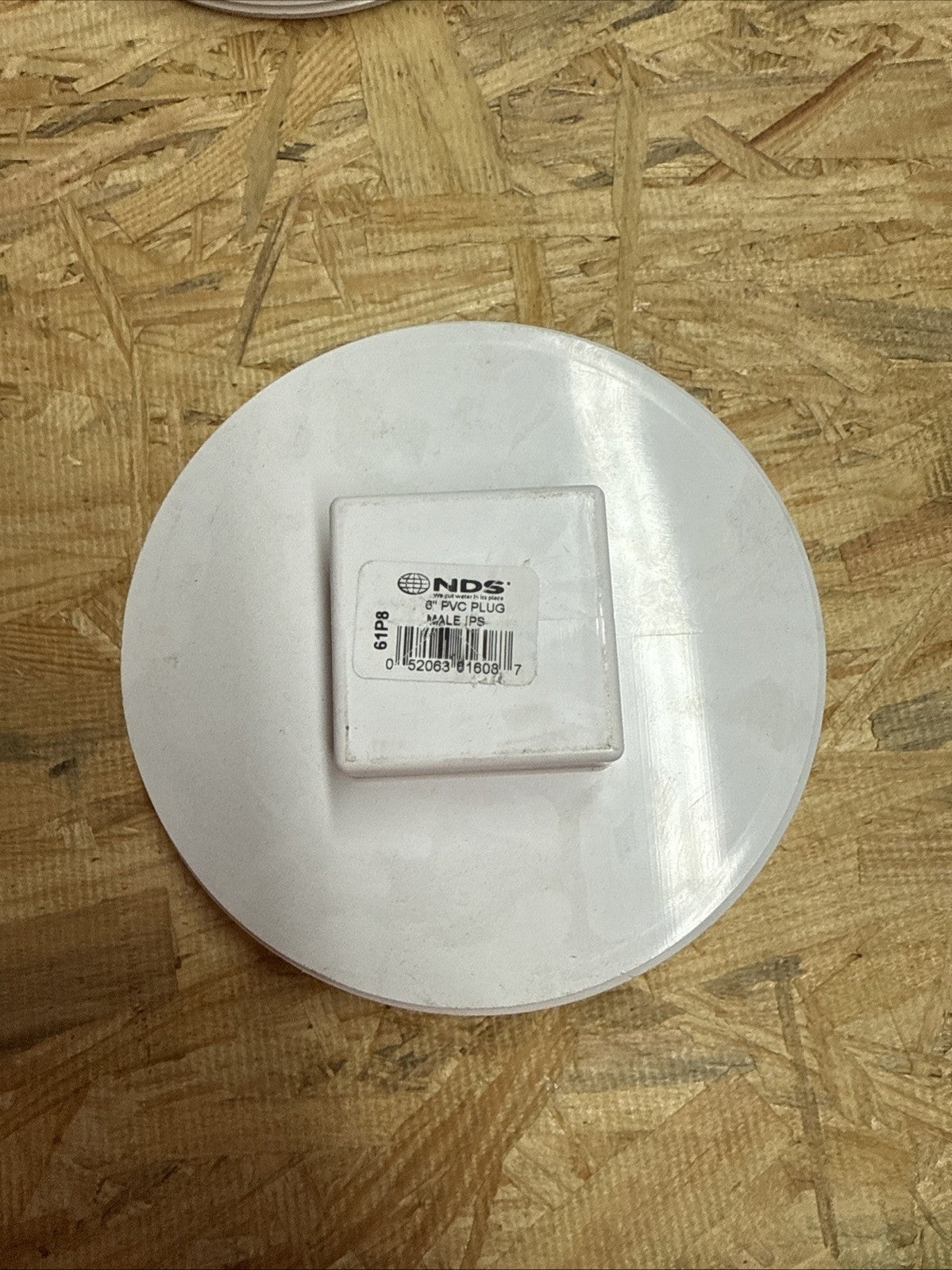 NDS PVC S&D Cleanout Plug, 6 in. MPT