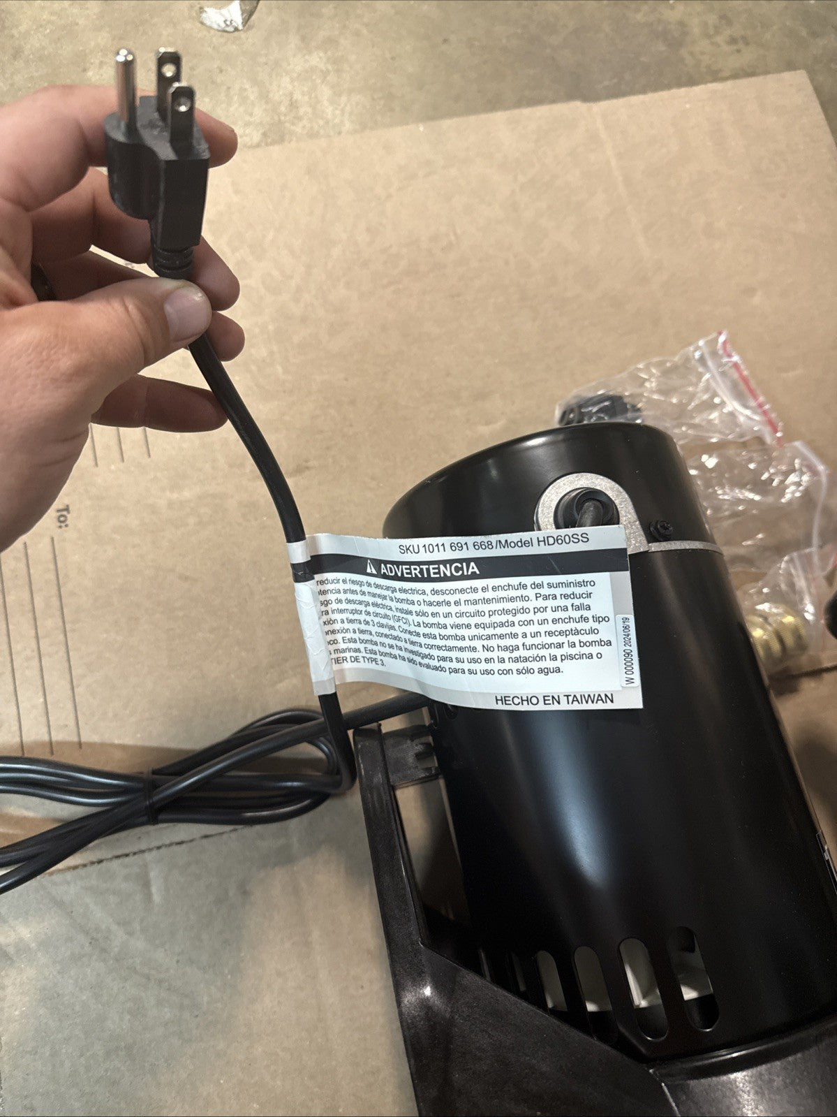 EVERBILT HD60SS 1 HP Stainless Steel Portable Lawn Irrigation Pump NEW OPEN BOX