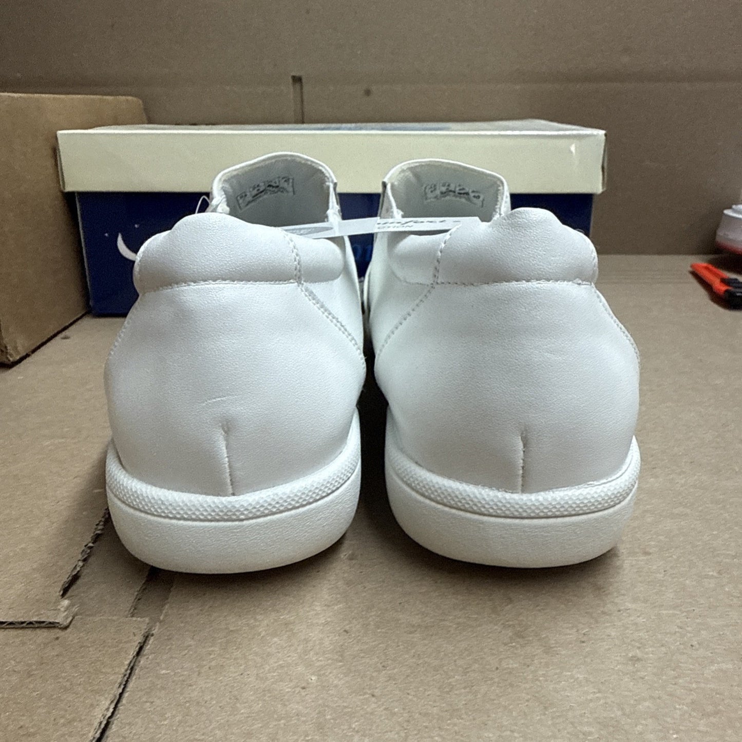 24 HOUR COMFORT Ester Women's 10 Wide Width Slip-On Leather Loafers Nurse