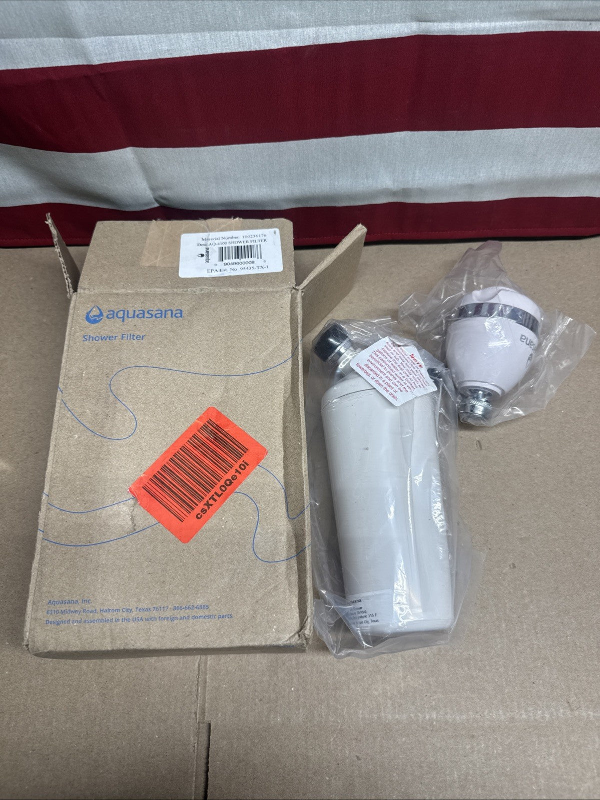 Aquasana AQ-4100 White Deluxe Shower Water Filter System With Head