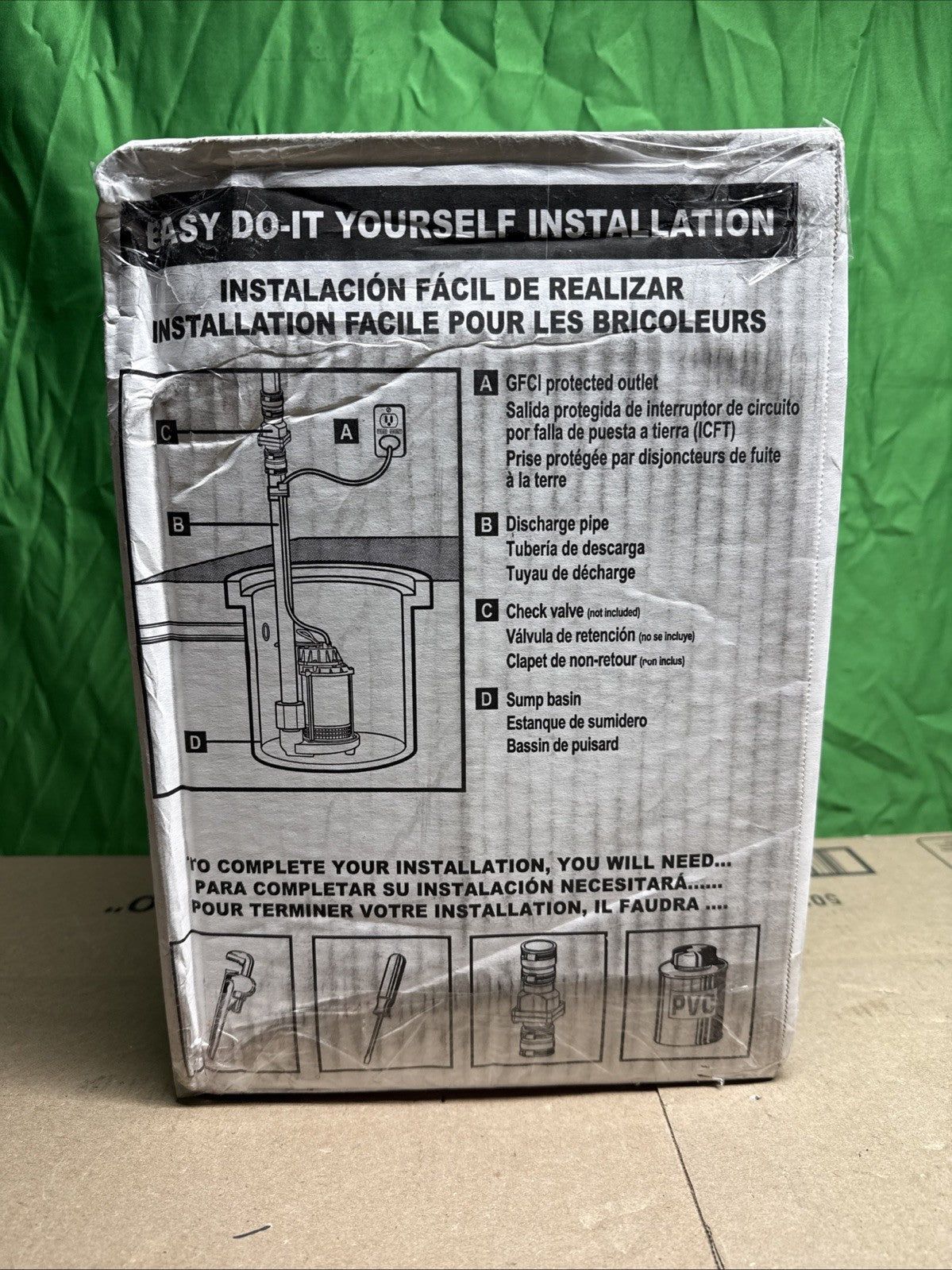 Wayne CDU1000 1 HP Stainless Steel Cast Iron Submersible Sump Pump NOB