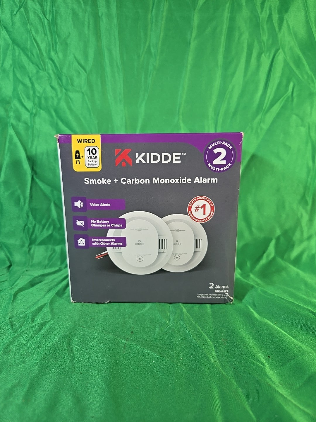 2 Pack Kidde Lithium Battery 30CUA10V Smoke & Carbon Monoxide Detector 2X