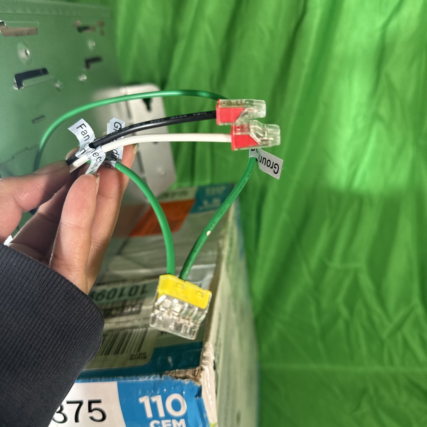 Commercial Electric 110 CFM 1.5 Sone Bathroom Exhaust Fan with Humidity Sensing