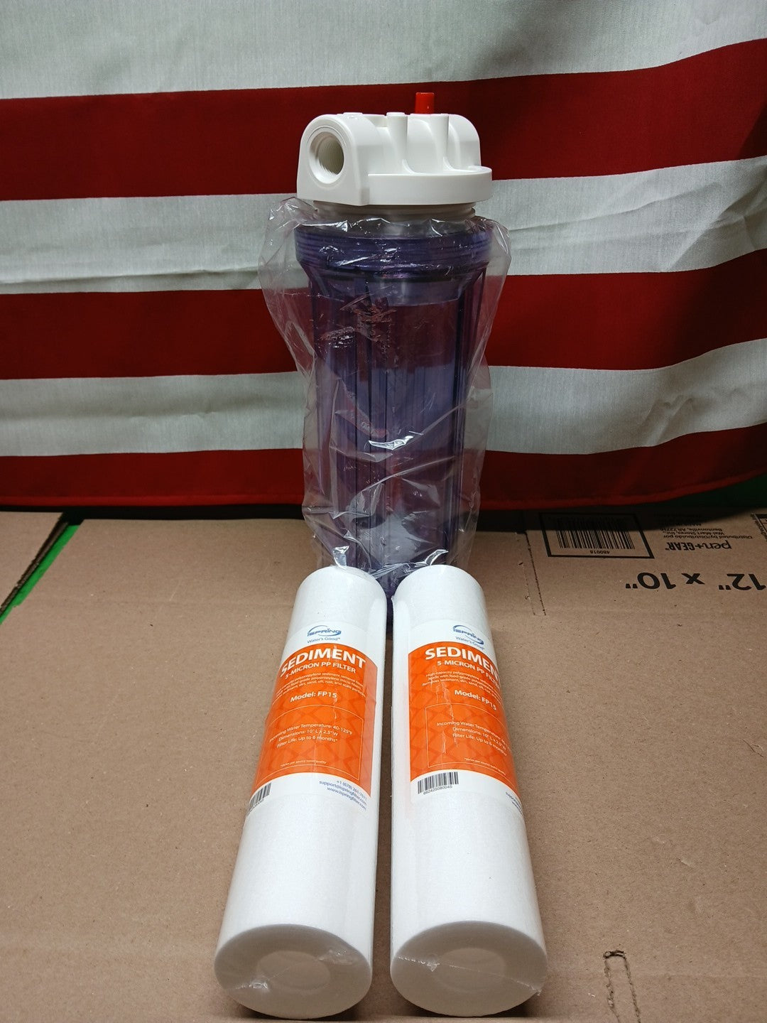 Ispring Hc14X2 Transparent Water Filter Housings 10Inch 1/2Inch Inlet/Outlet