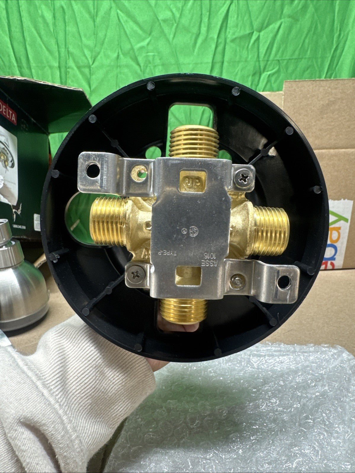 Delta B114900C-SS Tub/ Shower Faucet, Brushed Nickel, Single-Handle Valve Includ