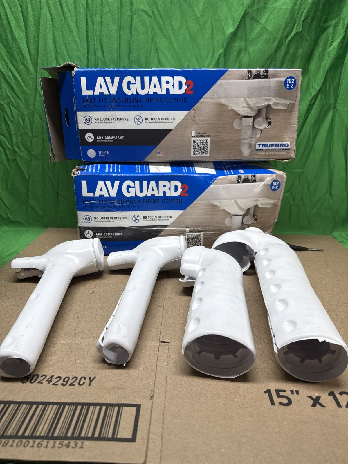 (2) TrueBro Lav Guard2 102 E-Z Fast Fit Undersink Piping Covers