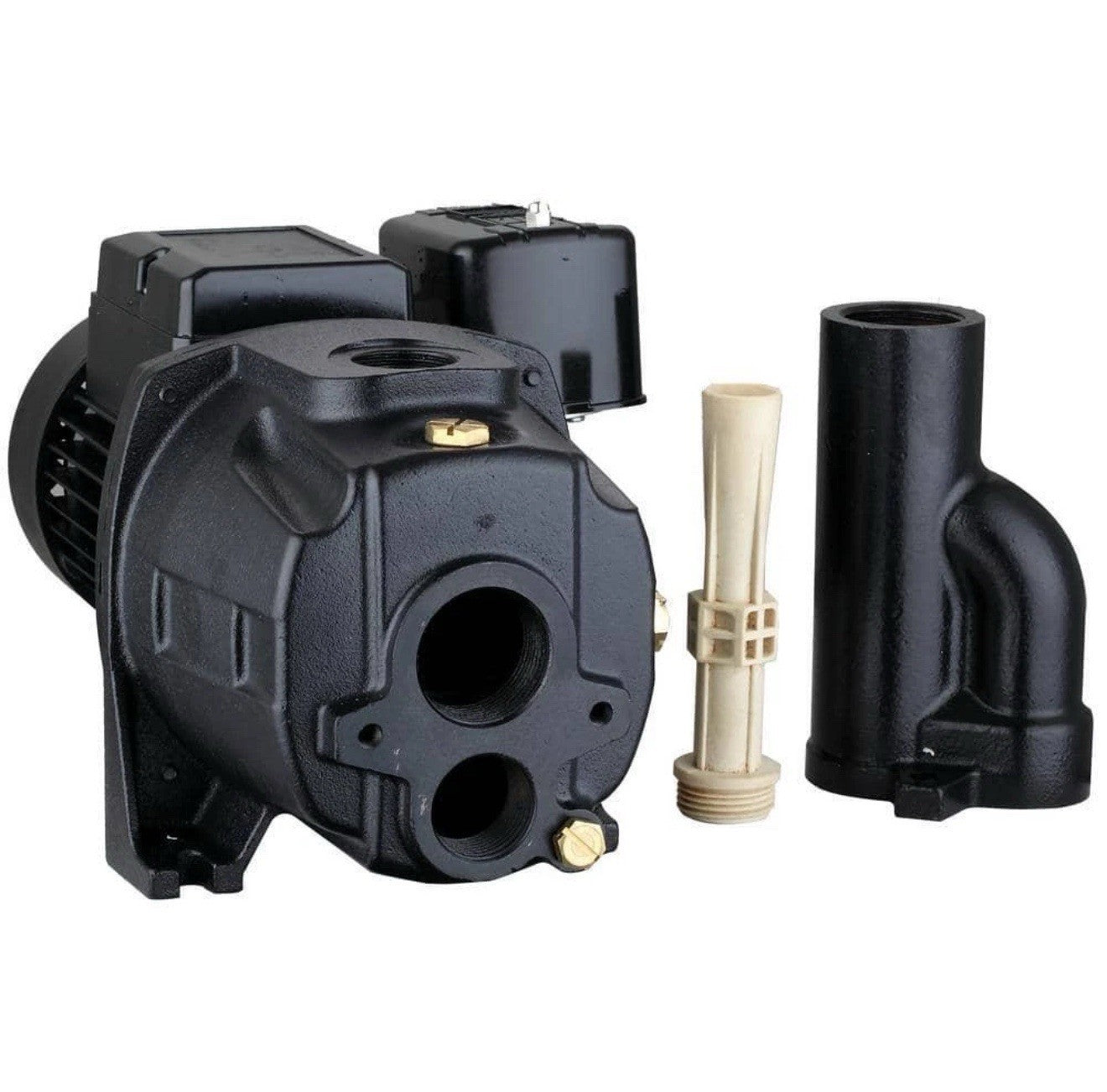 1/2 HP 115/230V Cast Iron Convertible Jet Pump Built-in Thermal Overload Protect