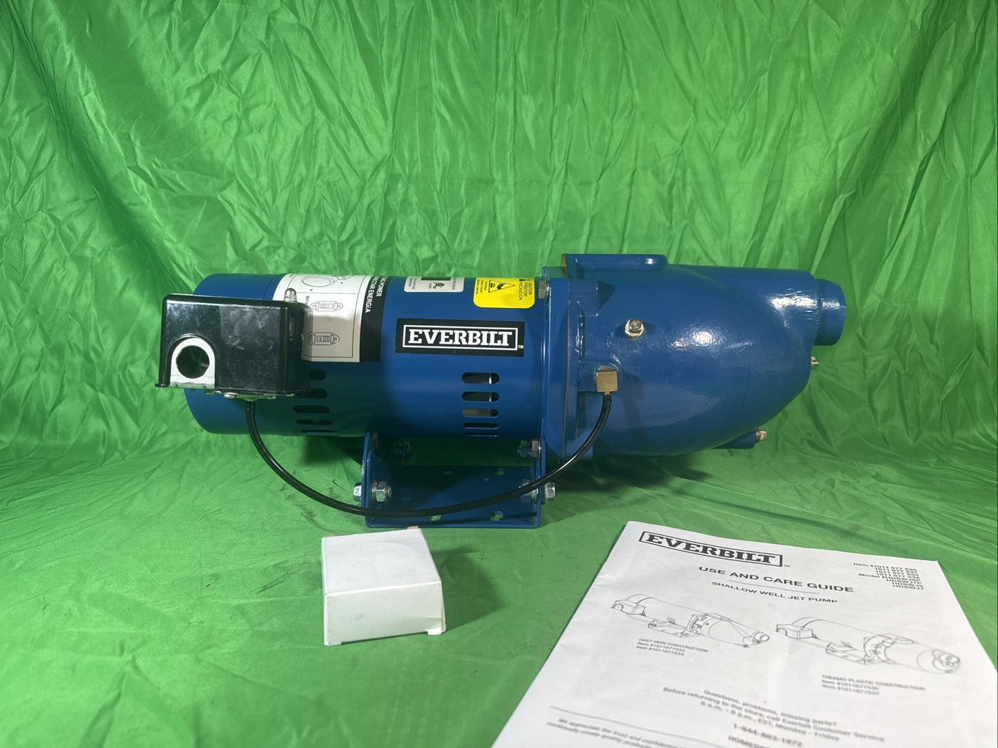 Everbilt Shallow Well Jet Pump Cast Iron 1/2HP HDSWJ5 Excellent Condition Tested