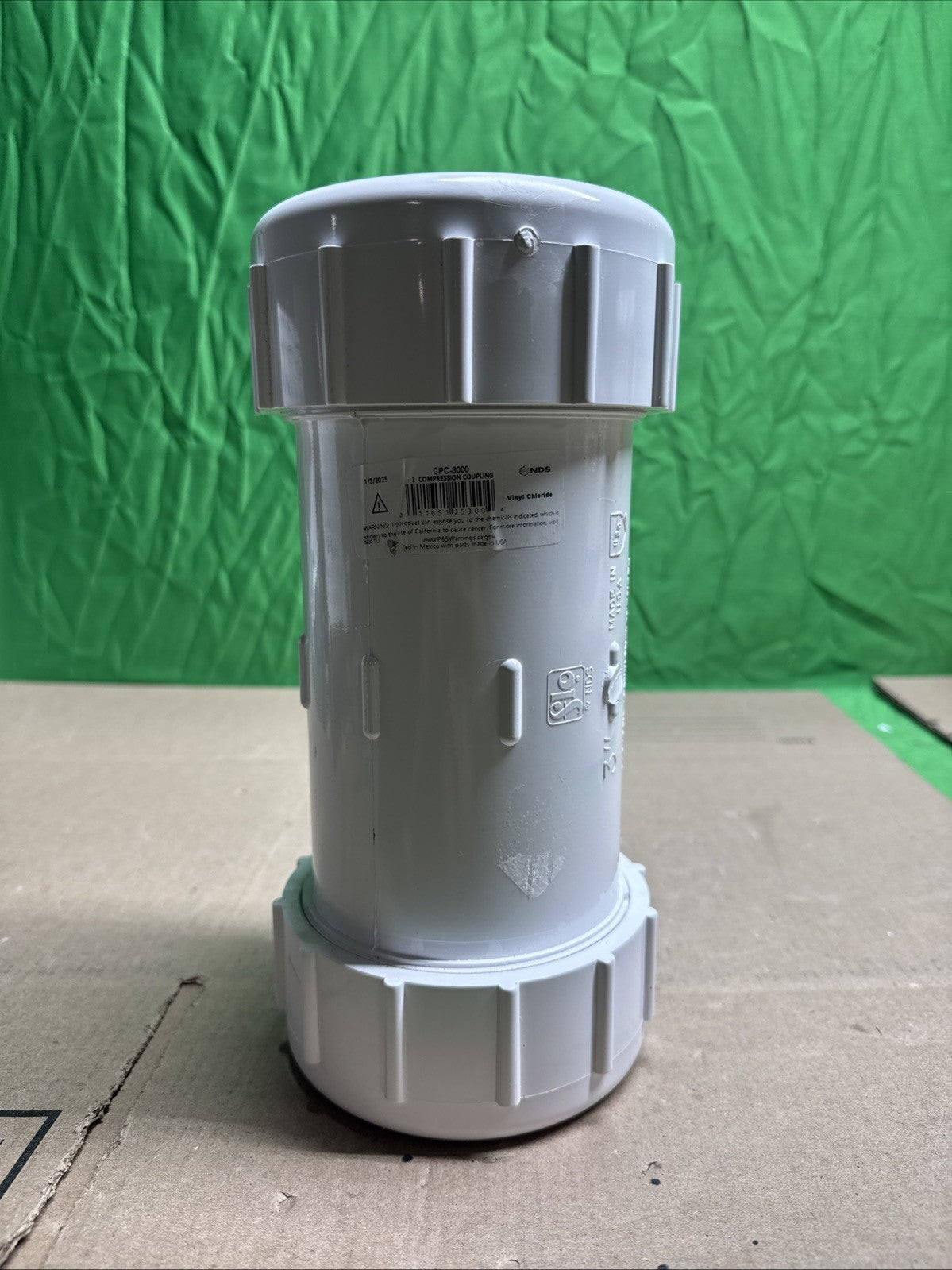 NDS CPC-3000 Coupling 3" PVC 150 PSI Union Compression x Union Compression