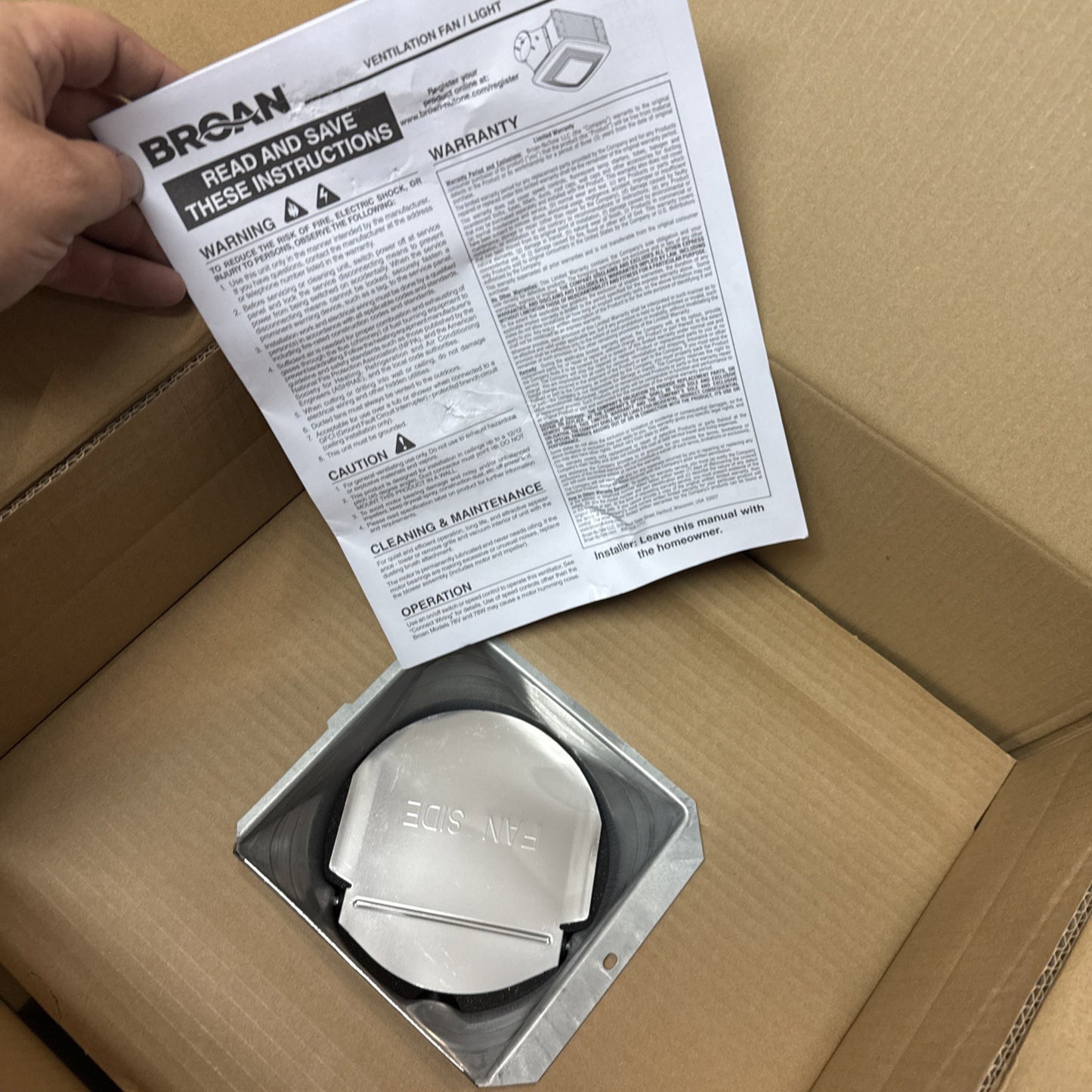 Broan QT130LE 130 CFM 1.5 Sone Ceiling Mounted Bathroom Exhaust - White