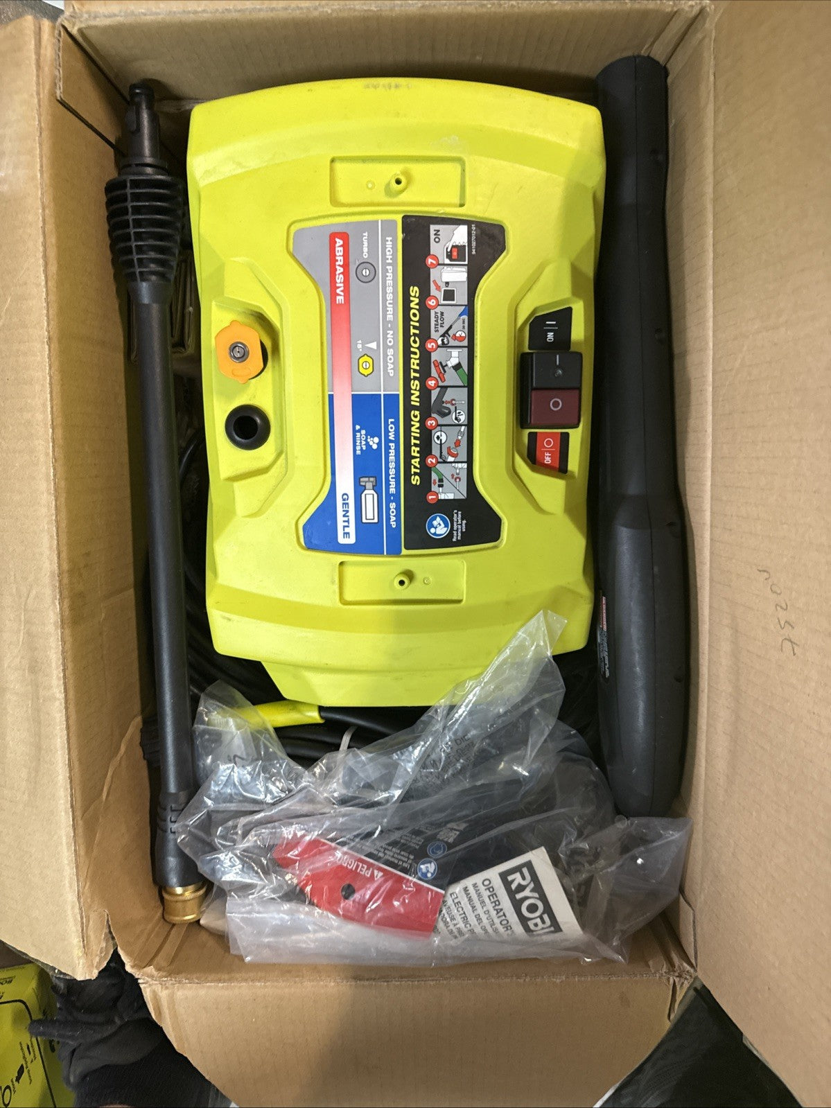Ryobi 1800 PSI 1.2 GPM Cold Water Electric Pressure Washer RY141802 EXCELLENTCND