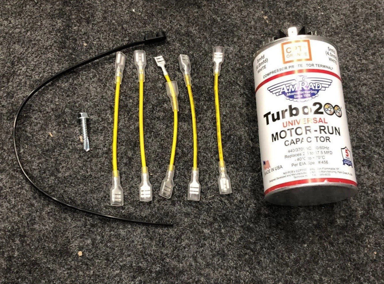 Turbo 200 Multiple Tapped Motor Run Capacitor 67.5 Mfd 440 Vac Ultramet HVAC A/C