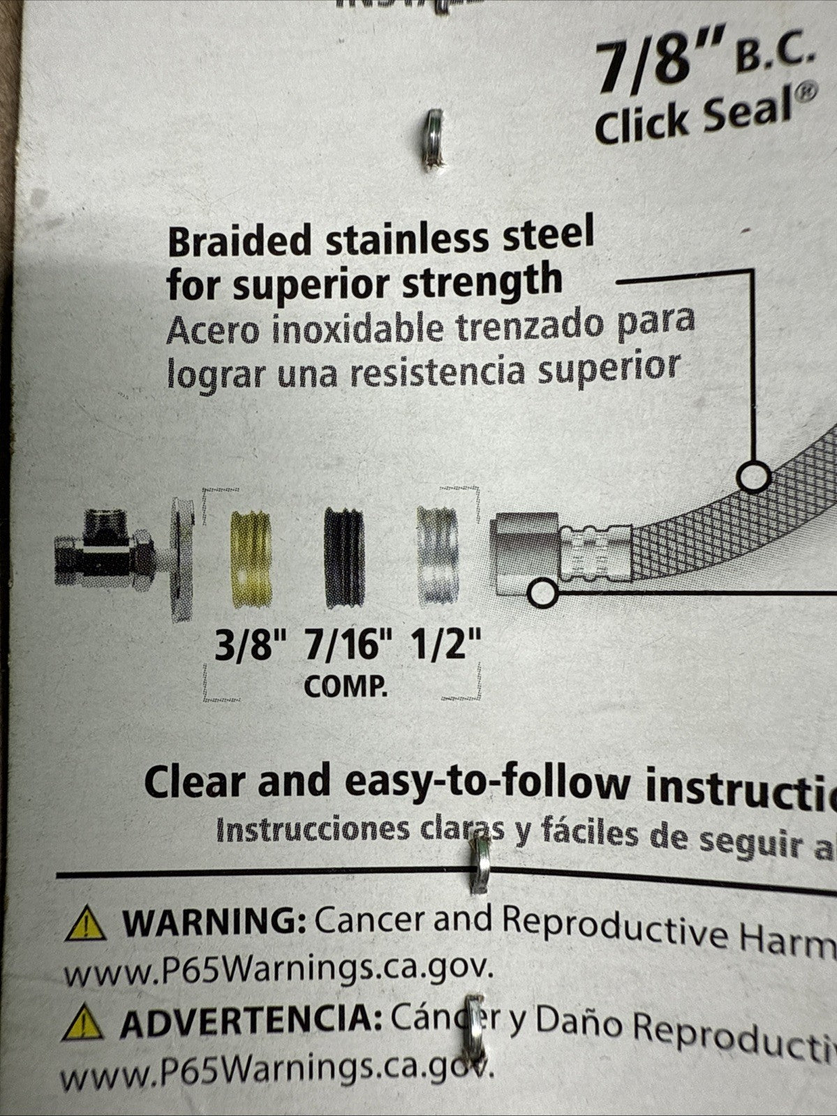LOT OF 25 Fluidmaster Click Seal Universal Toilet Connector 12” 4T12UCS