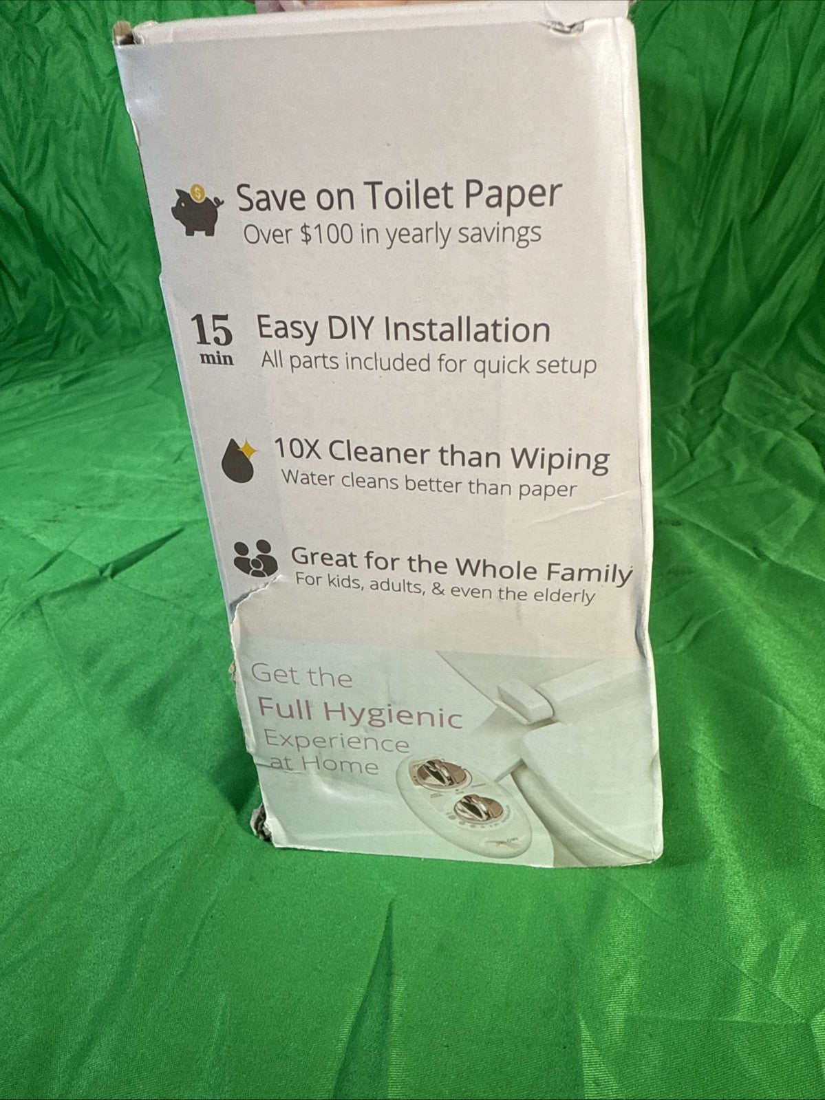 LUXE Bidet NEO 185 Rose Gold - Self-Cleaning, Dual Nozzle, Non-Electric Bidet