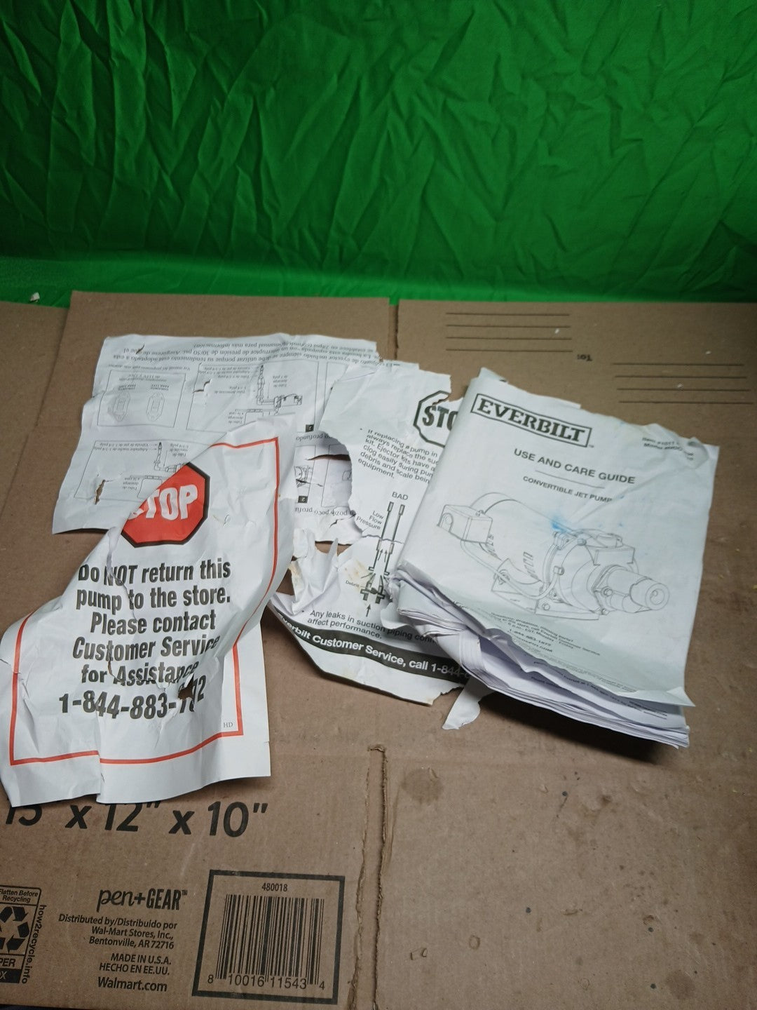 Everbilt 1 HP Professional Convertible Jet Pump *Used* Read Description**