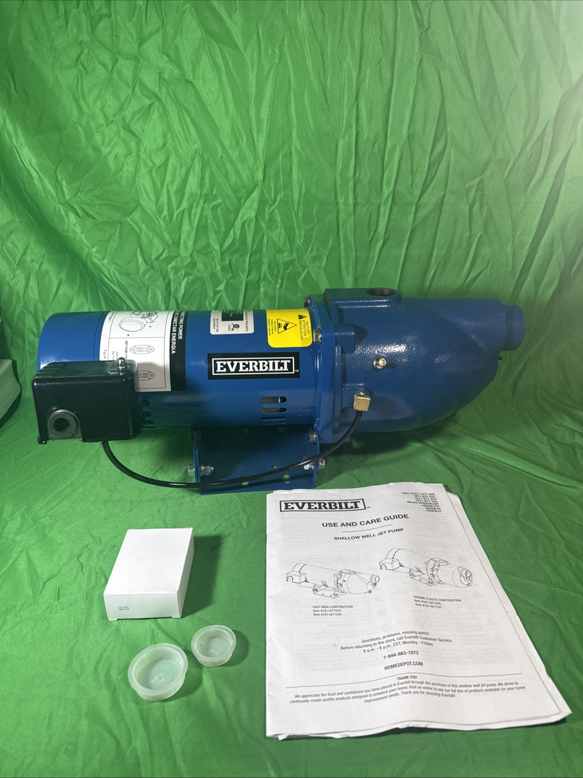 Brand New Everbilt 3/4 HP Cast Iron Shallow Well Jet Pump HDSWJ7