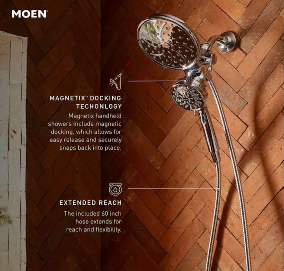 Moen 26000BRB 6-Spray 4" Hand Shower w/Magnetix in Mediterranean Bronze Finish
