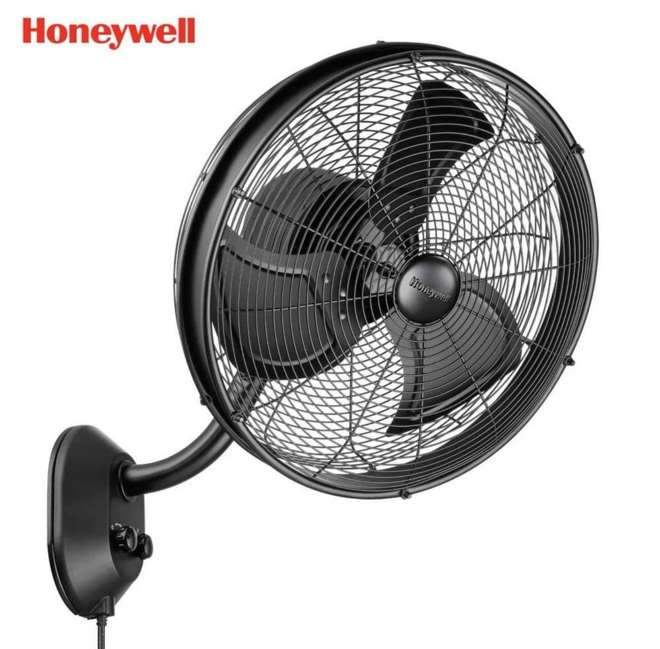 NEW OPEN BOX⚡️18"Outdoor Matte Black Oscillating Wet Rated Wall Mount Fan