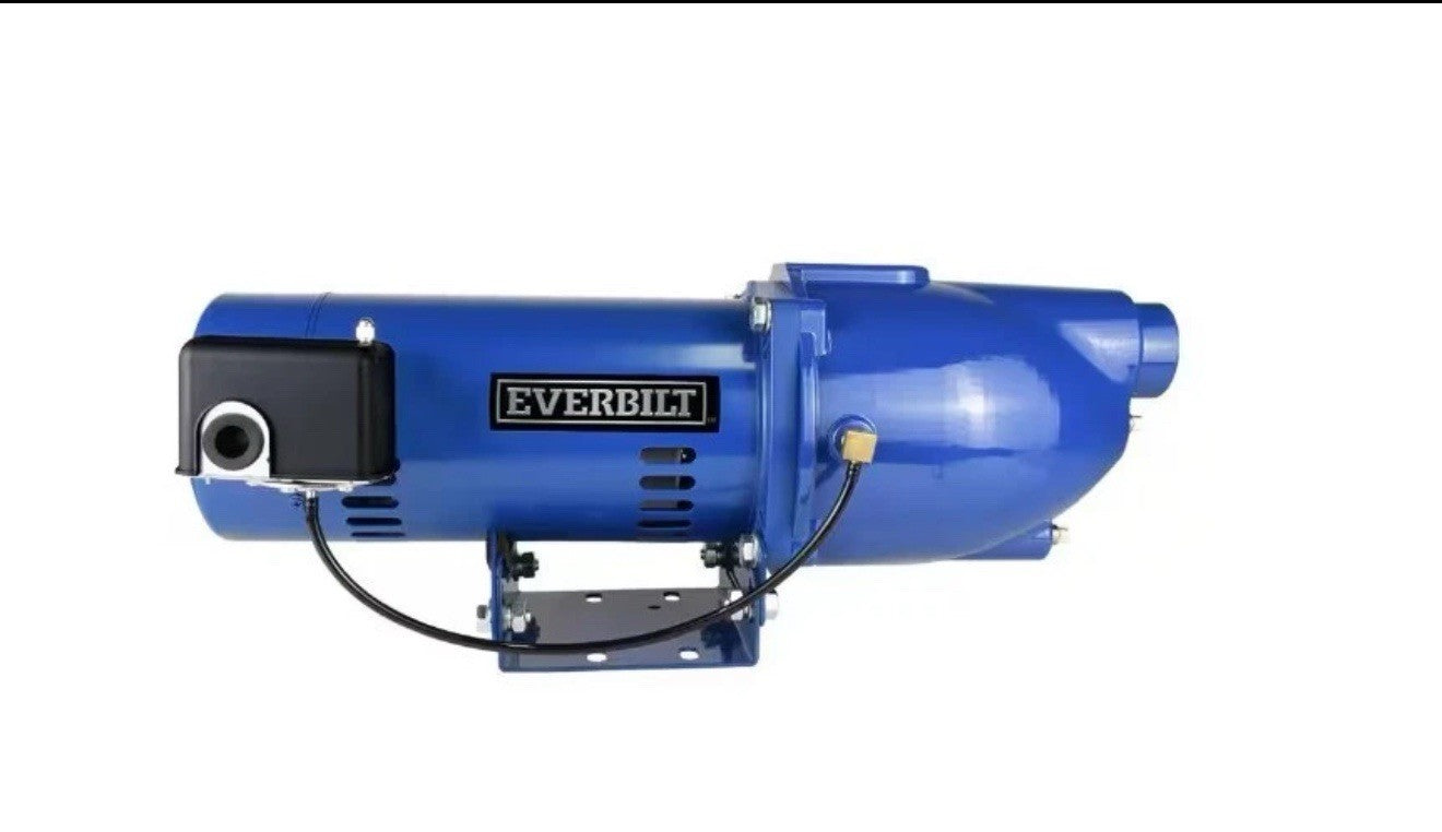 Brand New Everbilt 3/4 HP Cast Iron Shallow Well Jet Pump HDSWJ7