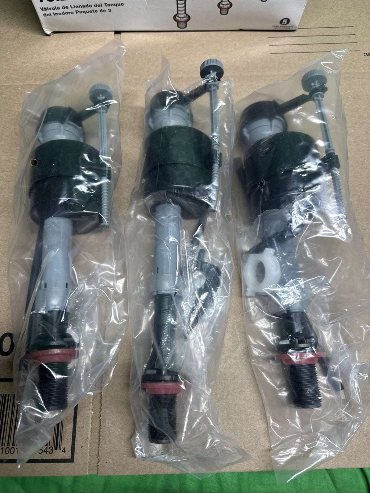 400a Universal Toilet Fill Valve Kit Shank Adjust 9"-14" Fix Noisy Slow Fill 3PK