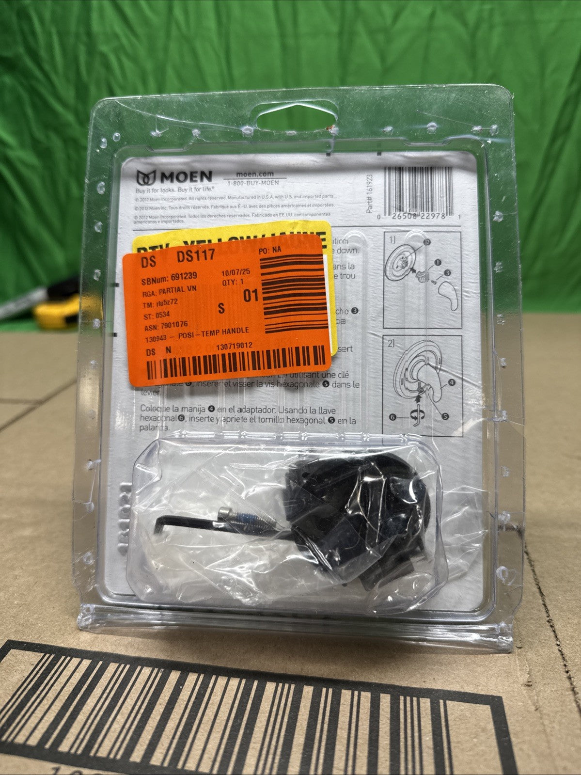 MOEN Posi-Temp Handle Kit 179100 CHROME NEW OPEN BOX